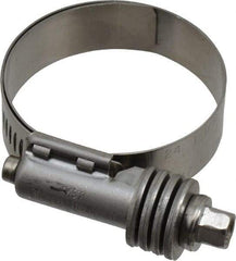 IDEAL TRIDON - Stainless Steel Auto-Adjustable Worm Drive Clamp - 1/2" Wide x 1/2" Thick, 1-1/16" Hose, 1-1/16 to 2" Diam - Exact Industrial Supply