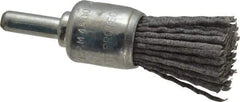 Dico - 3/4" Brush Diam, End Brush - Coarse Grade, 1/4" Diam Shank - Exact Industrial Supply