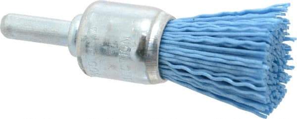 Dico - 3/4" Brush Diam, End Brush - Fine Grade, 1/4" Diam Shank - Exact Industrial Supply