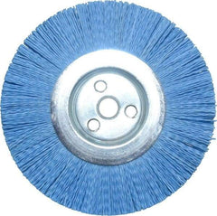 Dico - 6" OD, 5/8" Arbor Hole, Crimped Nylon Wheel Brush - 3/8" Face Width - Exact Industrial Supply