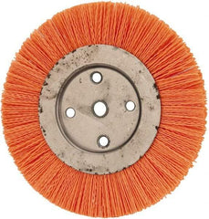 Dico - 8" OD, 5/8" Arbor Hole, Crimped Nylon Wheel Brush - 3/8" Face Width - Exact Industrial Supply