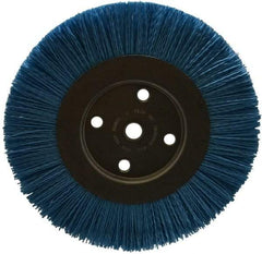 Dico - 8" OD, 5/8" Arbor Hole, Crimped Nylon Wheel Brush - 3/8" Face Width - Exact Industrial Supply