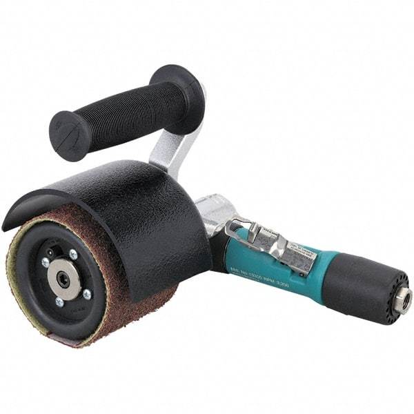 Dynabrade - 0.4 hp, 950 RPM Finishing Sander - 21 CFM Air Consumption, 6.21 bar Air Pressure, 1/4 NPT Inlet - Exact Industrial Supply