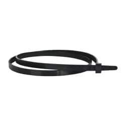 Made in USA - 28" Long Black Nylon Standard Cable Tie - 120 Lb Tensile Strength, 9" Max Bundle Diam - Exact Industrial Supply