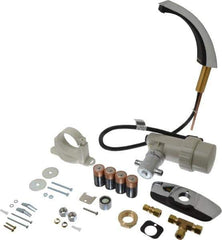 Sloan Valve Co. - Chrome Deck Plate Electronic & Sensor Faucet without Mixer - Powered by 6 VAC, Standard Spout, 4" Mounting Centers - Exact Industrial Supply
