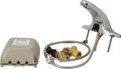 Sloan Valve Co. - Chrome Wide Base Electronic & Sensor Faucet without Mixer - Powered by 24 VDC, Standard Spout, 4" Mounting Centers - Exact Industrial Supply
