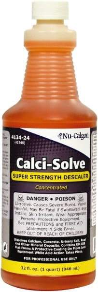 Nu-Calgon - 1 Qt Liquid Hydrochloric Acid Drain Cleaner - Acidic Scent - Exact Industrial Supply