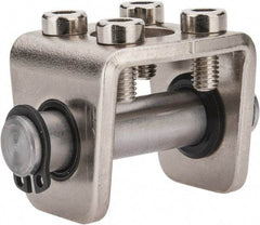 SMC PNEUMATICS - Air Cylinder Double Clevis - For 1" Air Cylinders, Use with NCGD - Exact Industrial Supply