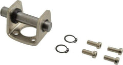 SMC PNEUMATICS - Air Cylinder Double Clevis - For 1-1/2" Air Cylinders, Use with NCGD - Exact Industrial Supply