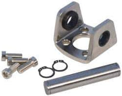 SMC PNEUMATICS - Air Cylinder Double Clevis - For 1-1/4" Air Cylinders, Use with NCGD - Exact Industrial Supply