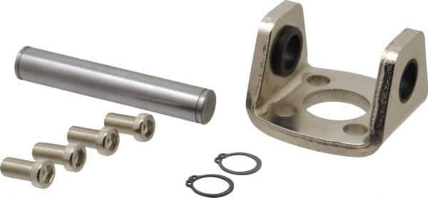 SMC PNEUMATICS - Air Cylinder Double Clevis - For 2-1/2" Air Cylinders, Use with NCGD - Exact Industrial Supply