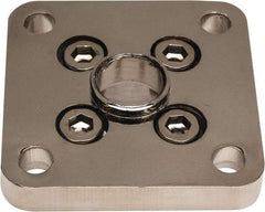 SMC PNEUMATICS - Air Cylinder Flange Mount - For 1" Air Cylinders, Use with NCGF/G - Exact Industrial Supply