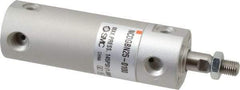 SMC PNEUMATICS - 1" Bore Double Acting Air Cylinder - 1/8 Port, 5/16-24 Rod Thread, 140 Max psi, 40 to 140°F - Exact Industrial Supply
