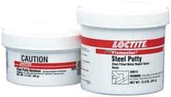 Loctite - 25 Lb Kit Gray Epoxy Resin Putty - 203°F Max Operating Temp, 6 hr Full Cure Time, Series 135 - Exact Industrial Supply