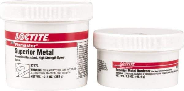 Loctite - 1 Lb Pail Two Part Epoxy - 20 min Working Time, 2,820 psi Shear Strength, Series Fixmaster - Exact Industrial Supply