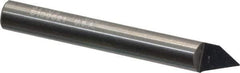 Onsrud - 60° Incl Angle, 1/4" Shank Diam, 2" OAL, 0.02" Cut Diam, Conical Engraving Cutter - 1/2" LOC, 0.02" Tip Diam, 1 Flute, Right Hand Cut, Solid Carbide, Uncoated - Exact Industrial Supply