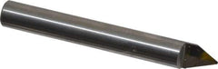 Onsrud - 60° Incl Angle, 1/4" Shank Diam, 2" OAL, 0.03" Cut Diam, Conical Engraving Cutter - 1/2" LOC, 0.03" Tip Diam, 1 Flute, Right Hand Cut, Solid Carbide, Uncoated - Exact Industrial Supply