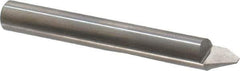 Onsrud - 60° Incl Angle, 1/4" Shank Diam, 2" OAL, 0.09" Cut Diam, Conical Engraving Cutter - 1/2" LOC, 0.09" Tip Diam, 1 Flute, Right Hand Cut, Solid Carbide, Uncoated - Exact Industrial Supply