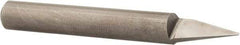 Onsrud - 30° Incl Angle, 1/4" Shank Diam, 2" OAL, 0.03" Cut Diam, Conical Engraving Cutter - 1/2" LOC, 0.03" Tip Diam, 1 Flute, Right Hand Cut, Solid Carbide, Uncoated - Exact Industrial Supply