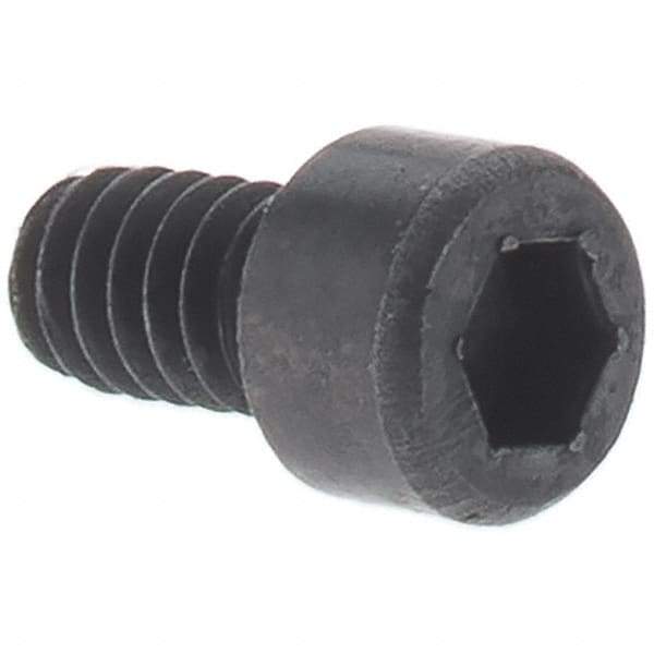 Value Collection - #3-48 UNC Hex Socket Drive, Socket Cap Screw - Alloy Steel, Black Oxide Finish, Partially Threaded, 7/8" Length Under Head - Exact Industrial Supply