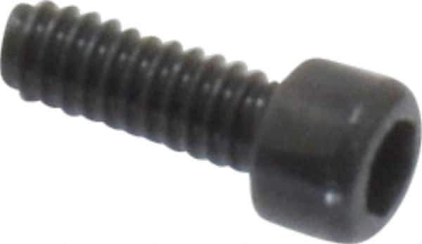 Value Collection - #0-80 UNF Hex Socket Drive, Socket Cap Screw - Alloy Steel, Black Oxide Finish, Fully Threaded, 3/16" Length Under Head - Exact Industrial Supply