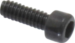 Value Collection - #0-80 UNF Hex Socket Drive, Socket Cap Screw - Alloy Steel, Black Oxide Finish, Fully Threaded, 3/16" Length Under Head - Exact Industrial Supply