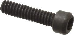 Value Collection - #0-80 UNF Hex Socket Drive, Socket Cap Screw - Alloy Steel, Black Oxide Finish, Fully Threaded, 1/4" Length Under Head - Exact Industrial Supply
