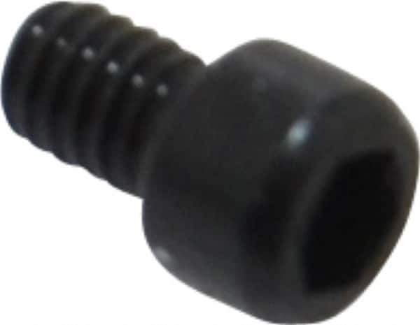 Value Collection - #1-72 UNF Hex Socket Drive, Socket Cap Screw - Alloy Steel, Black Oxide Finish, Fully Threaded, 1/8" Length Under Head - Exact Industrial Supply