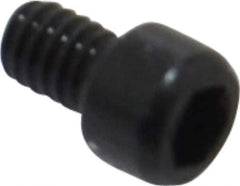 Value Collection - #1-72 UNF Hex Socket Drive, Socket Cap Screw - Alloy Steel, Black Oxide Finish, Fully Threaded, 1/8" Length Under Head - Exact Industrial Supply