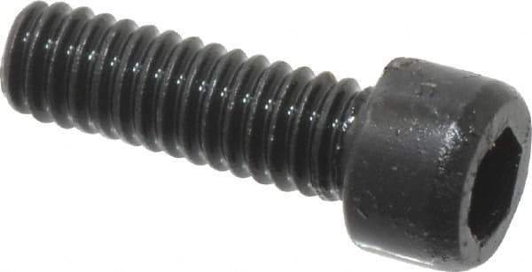Value Collection - #1-72 UNF Hex Socket Drive, Socket Cap Screw - Alloy Steel, Black Oxide Finish, Fully Threaded, 1/4" Length Under Head - Exact Industrial Supply