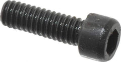 Value Collection - #1-72 UNF Hex Socket Drive, Socket Cap Screw - Alloy Steel, Black Oxide Finish, Fully Threaded, 1/4" Length Under Head - Exact Industrial Supply