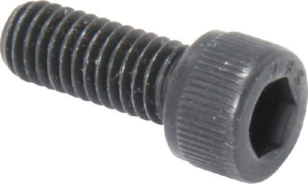 Value Collection - #10-32 UNF Hex Socket Drive, Socket Cap Screw - Alloy Steel, Black Oxide Finish, Fully Threaded, 1/2" Length Under Head - Exact Industrial Supply