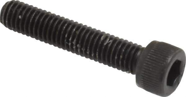 Value Collection - #10-32 UNF Hex Socket Drive, Socket Cap Screw - Alloy Steel, Black Oxide Finish, Fully Threaded, 1" Length Under Head - Exact Industrial Supply