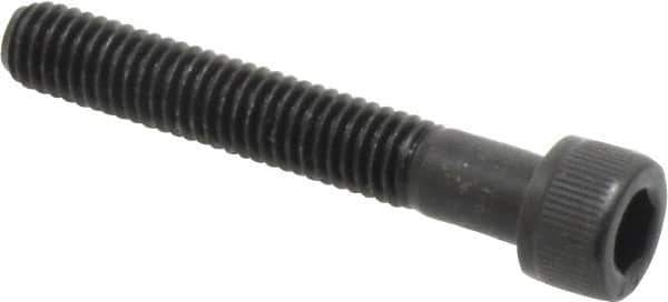 Value Collection - #10-32 UNF Hex Socket Drive, Socket Cap Screw - Alloy Steel, Black Oxide Finish, Partially Threaded, 1-1/4" Length Under Head - Exact Industrial Supply