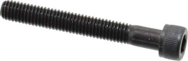Value Collection - #10-32 UNF Hex Socket Drive, Socket Cap Screw - Alloy Steel, Black Oxide Finish, Partially Threaded, 1-1/2" Length Under Head - Exact Industrial Supply