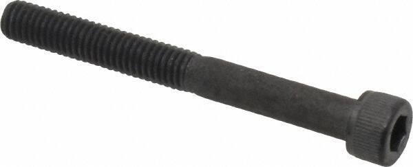 Value Collection - #10-32 UNF Hex Socket Drive, Socket Cap Screw - Alloy Steel, Black Oxide Finish, Partially Threaded, 1-3/4" Length Under Head - Exact Industrial Supply