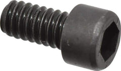 Value Collection - #2-56 UNC Hex Socket Drive, Socket Cap Screw - Alloy Steel, Black Oxide Finish, Fully Threaded, 3/16" Length Under Head - Exact Industrial Supply