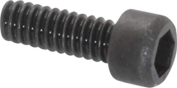 Value Collection - #2-56 UNC Hex Socket Drive, Socket Cap Screw - Alloy Steel, Black Oxide Finish, Fully Threaded, 1/4" Length Under Head - Exact Industrial Supply