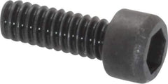 Value Collection - #2-56 UNC Hex Socket Drive, Socket Cap Screw - Alloy Steel, Black Oxide Finish, Fully Threaded, 1/4" Length Under Head - Exact Industrial Supply