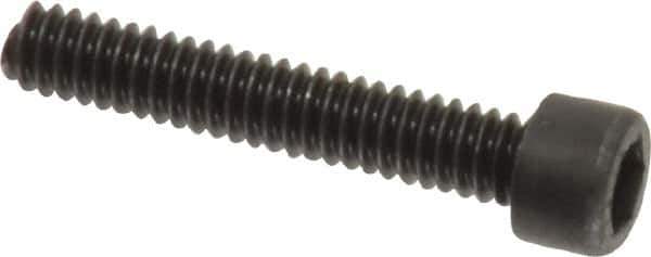 Value Collection - #2-56 UNC Hex Socket Drive, Socket Cap Screw - Alloy Steel, Black Oxide Finish, Fully Threaded, 1/2" Length Under Head - Exact Industrial Supply