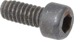 Value Collection - #3-48 UNC Hex Socket Drive, Socket Cap Screw - Alloy Steel, Black Oxide Finish, Fully Threaded, 1/4" Length Under Head - Exact Industrial Supply