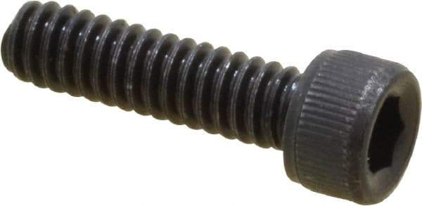 Value Collection - #3-48 UNC Hex Socket Drive, Socket Cap Screw - Alloy Steel, Black Oxide Finish, Fully Threaded, 3/8" Length Under Head - Exact Industrial Supply
