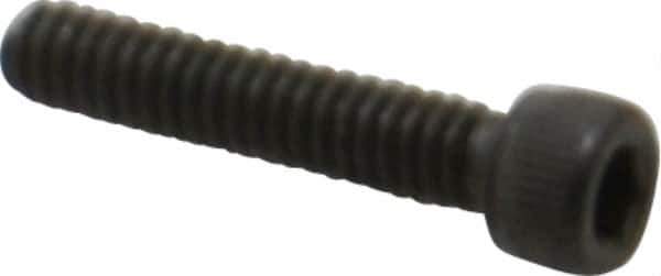 Value Collection - #3-48 UNC Hex Socket Drive, Socket Cap Screw - Alloy Steel, Black Oxide Finish, Fully Threaded, 1/2" Length Under Head - Exact Industrial Supply