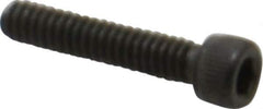 Value Collection - #3-48 UNC Hex Socket Drive, Socket Cap Screw - Alloy Steel, Black Oxide Finish, Fully Threaded, 1/2" Length Under Head - Exact Industrial Supply