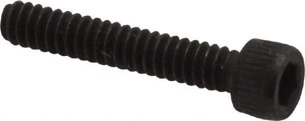 Value Collection - #4-40 UNC Hex Socket Drive, Socket Cap Screw - Alloy Steel, Black Oxide Finish, Fully Threaded, 5/8" Length Under Head - Exact Industrial Supply