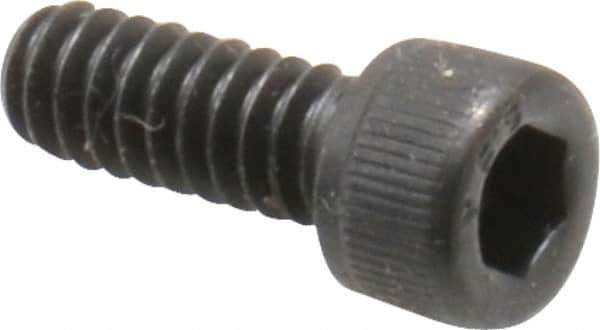 Value Collection - #10-24 UNC Hex Socket Drive, Socket Cap Screw - Alloy Steel, Black Oxide Finish, Fully Threaded, 1/2" Length Under Head - Exact Industrial Supply