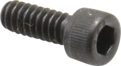 Value Collection - #10-24 UNC Hex Socket Drive, Socket Cap Screw - Alloy Steel, Black Oxide Finish, Fully Threaded, 1/2" Length Under Head - Exact Industrial Supply