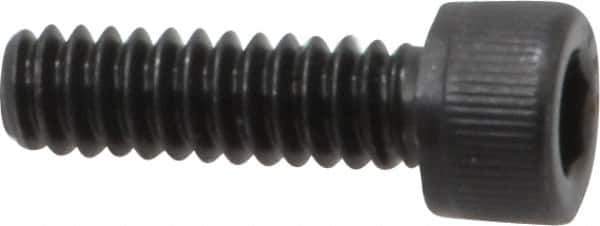 Value Collection - #10-24 UNC Hex Socket Drive, Socket Cap Screw - Alloy Steel, Black Oxide Finish, Fully Threaded, 5/8" Length Under Head - Exact Industrial Supply