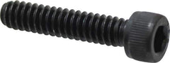 Value Collection - #10-24 UNC Hex Socket Drive, Socket Cap Screw - Alloy Steel, Black Oxide Finish, Fully Threaded, 7/8" Length Under Head - Exact Industrial Supply