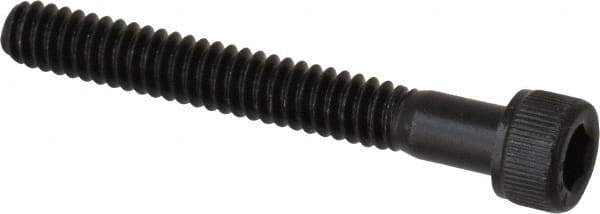 Value Collection - #10-24 UNC Hex Socket Drive, Socket Cap Screw - Alloy Steel, Black Oxide Finish, Partially Threaded, 1-1/2" Length Under Head - Exact Industrial Supply